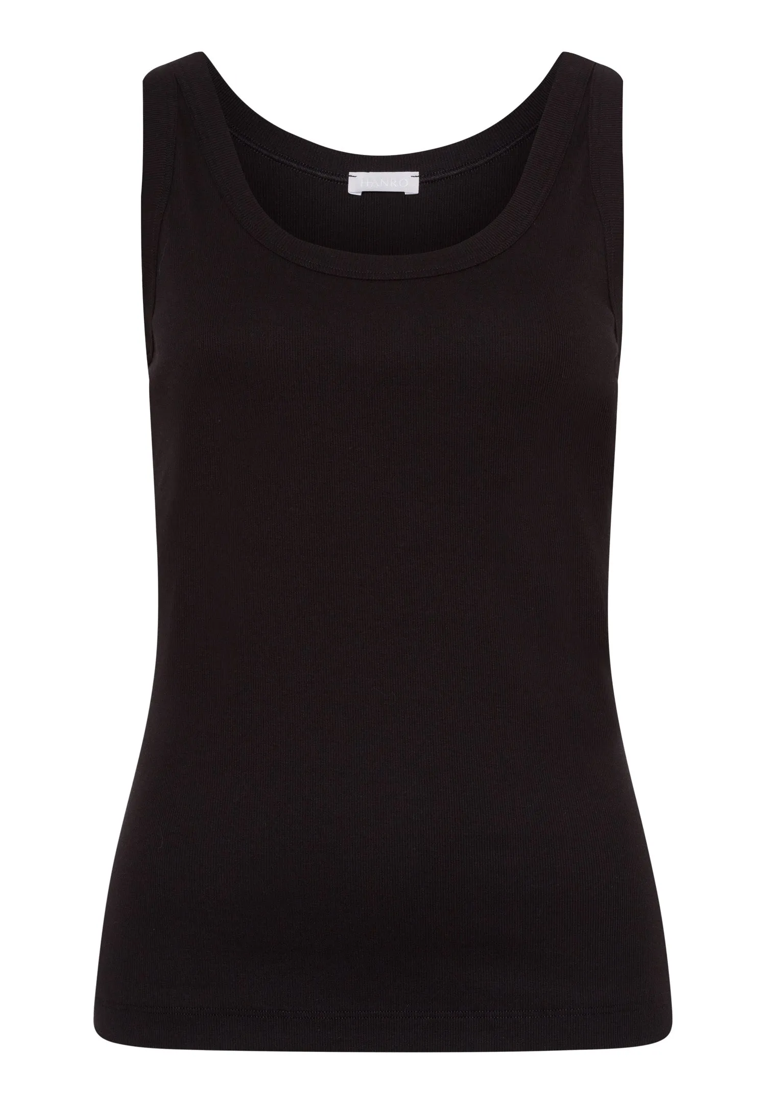 Sleep And Lounge Ribbed Cotton Tank Top | Black 74841-019