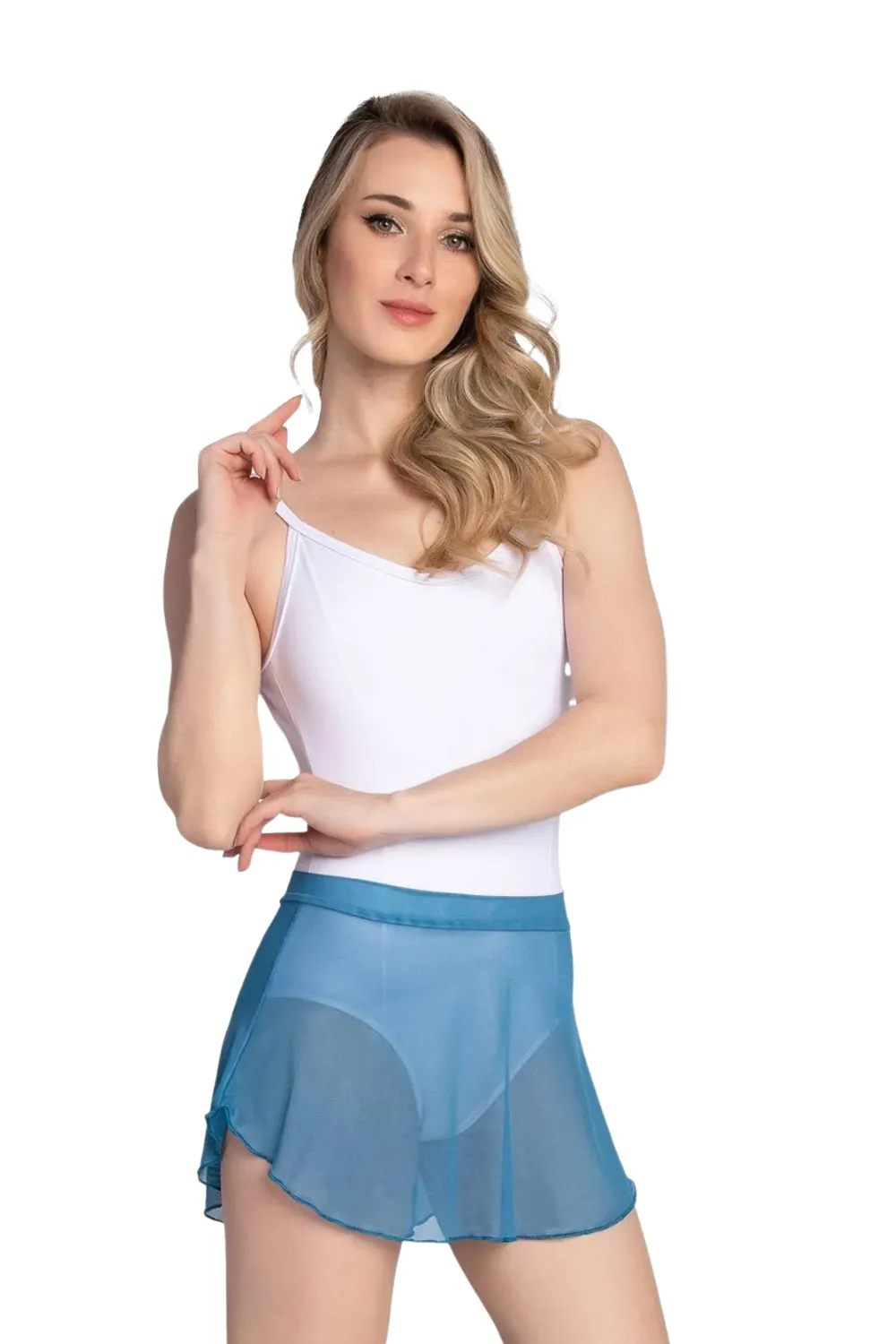 SO DANCA RDE2498 WOMEN ELLE PULL-ON MESH SKIRT