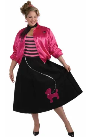 Sock Hop Womens Plus Size 1950s Costume