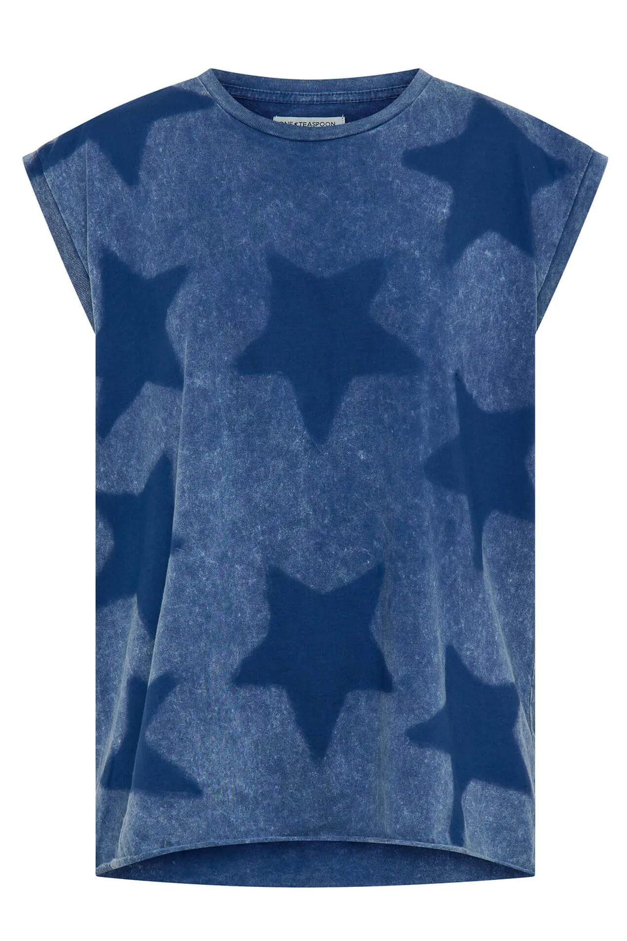 Star Dust Oversized Tank in Blue