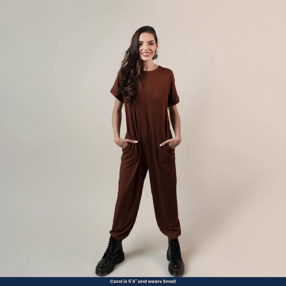 Stella - Back Zipper Jumpsuit