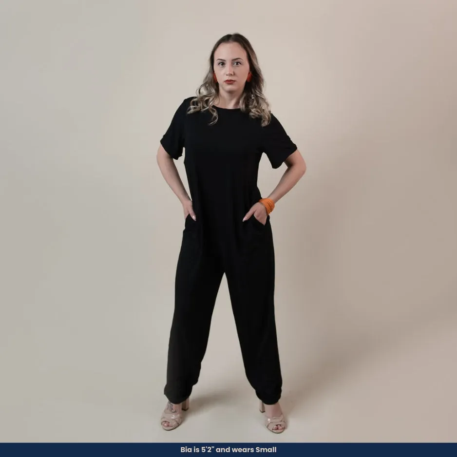 Stella - Back Zipper Jumpsuit