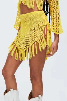 Sunshine Crochet Tassel Skirt