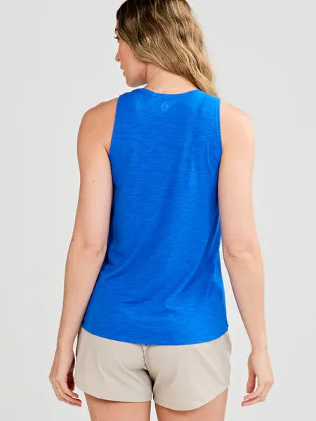 tasc Performance Women's Nola Tank 2.0 in Galactic Blue