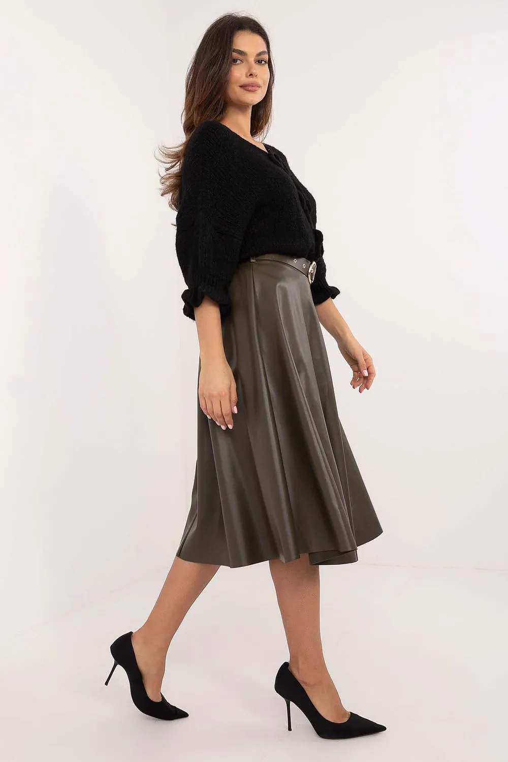 TEEK - Belted Flared Skirt