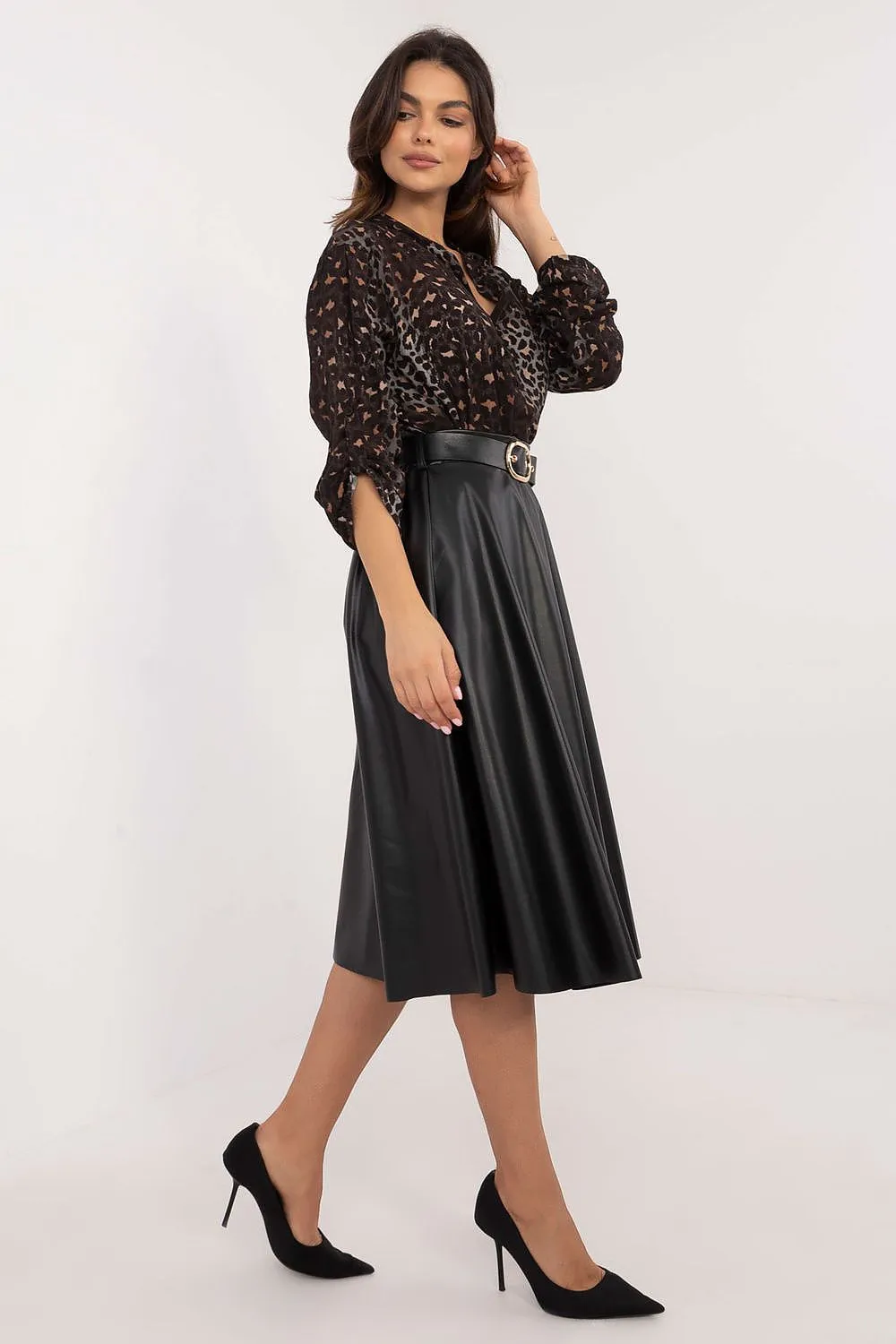 TEEK - Belted Flared Skirt