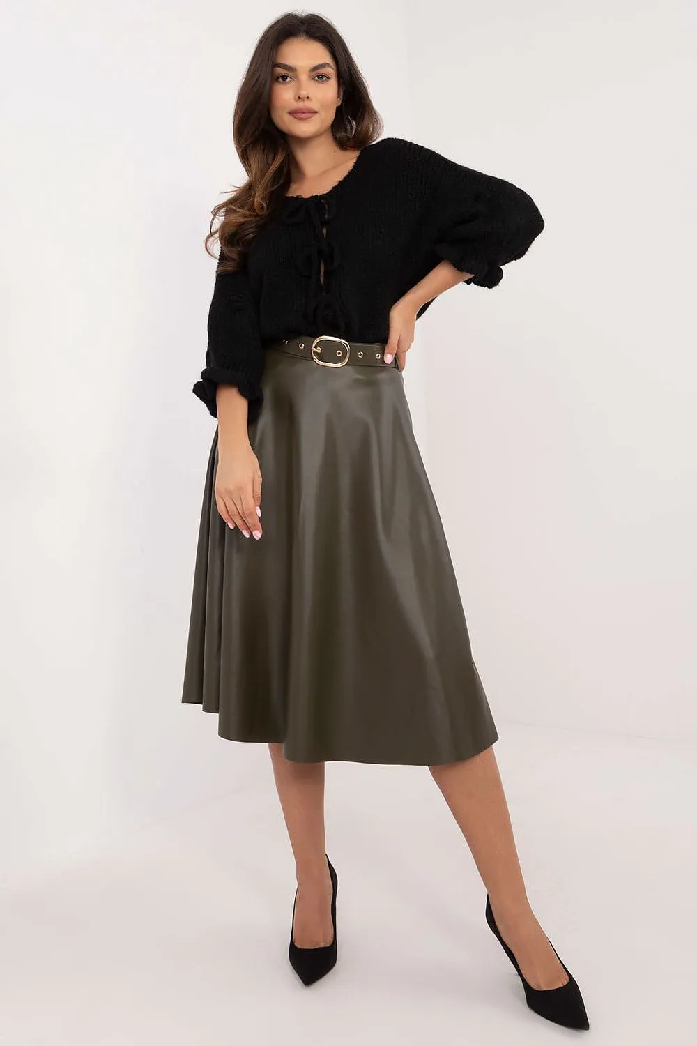 TEEK - Belted Flared Skirt