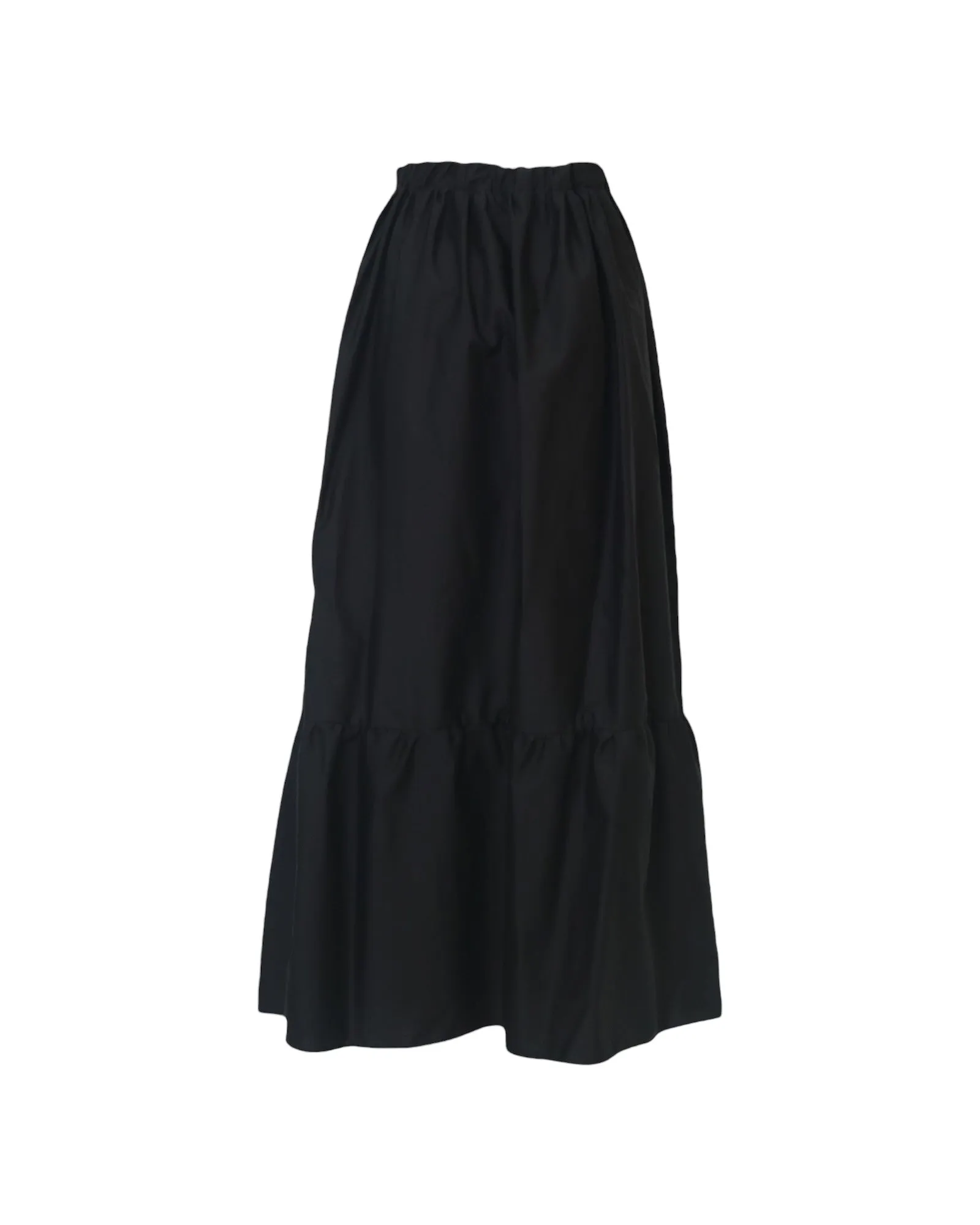 Tiered Maxi Skirt in Black