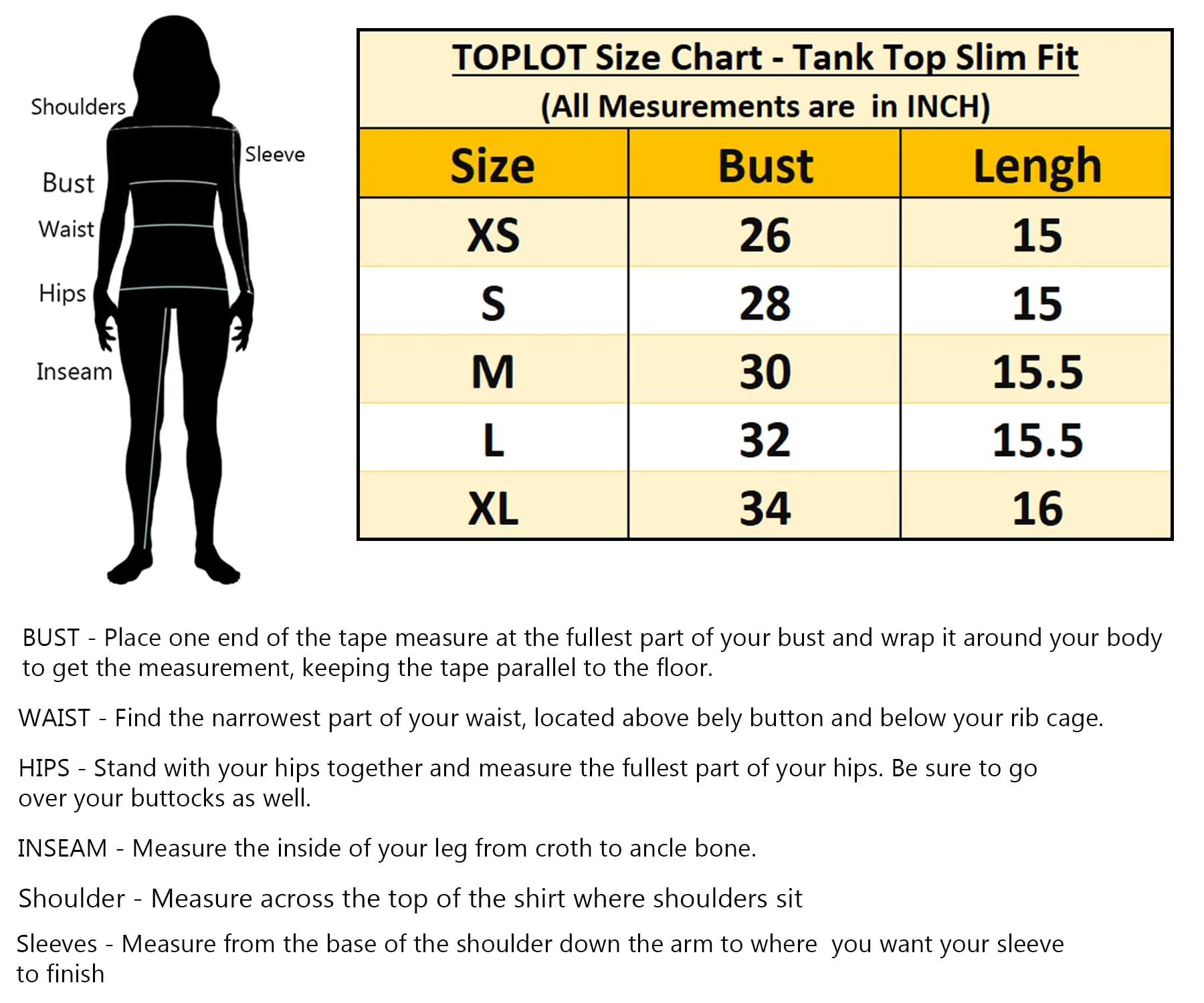 TOPLOT Women's Combo Solid Ribbed Scoop Neck Sleeveless Slim Fit Tank Top Pack of 2 (COMBO-5069-BLK-WHT-L)