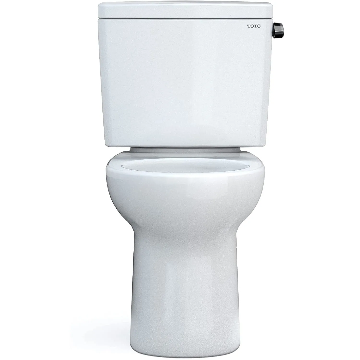 TOTO CST775CEFRG#01 Drake Two-Piece Rounded Toilet with 1.28 GPF Tornado Flush and Right-Hand Trip Lever, Cotton White