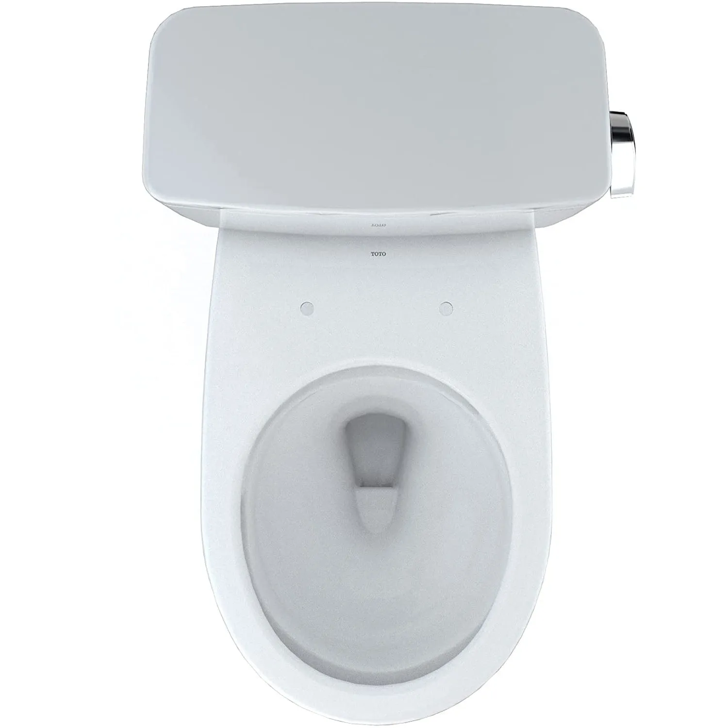 TOTO CST775CEFRG#01 Drake Two-Piece Rounded Toilet with 1.28 GPF Tornado Flush and Right-Hand Trip Lever, Cotton White