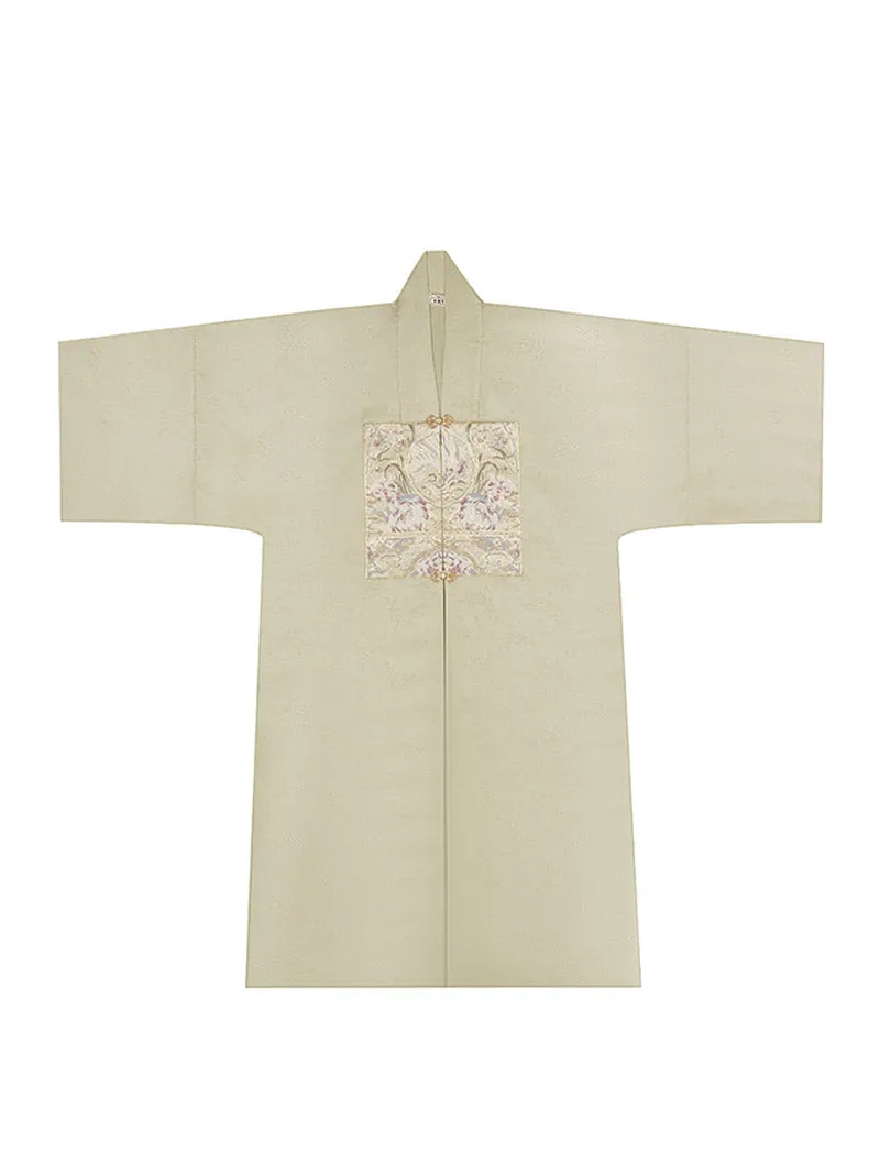 Traditional Ancient Chinese Style Phoenix and Peony Pattern Green Embroidery Mamianqun Hanfu Dress