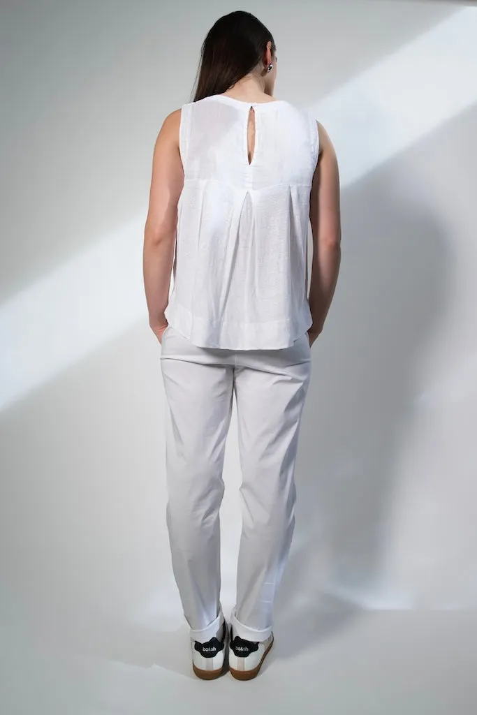 Transit Par Such Linen Slub Tank in White