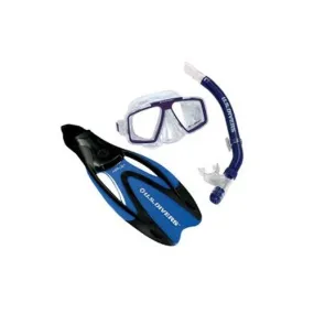 U.S. Divers Cozumel Mask - Seabreeze Dry Snorkel - Proflex II Fins Snorkeling Set