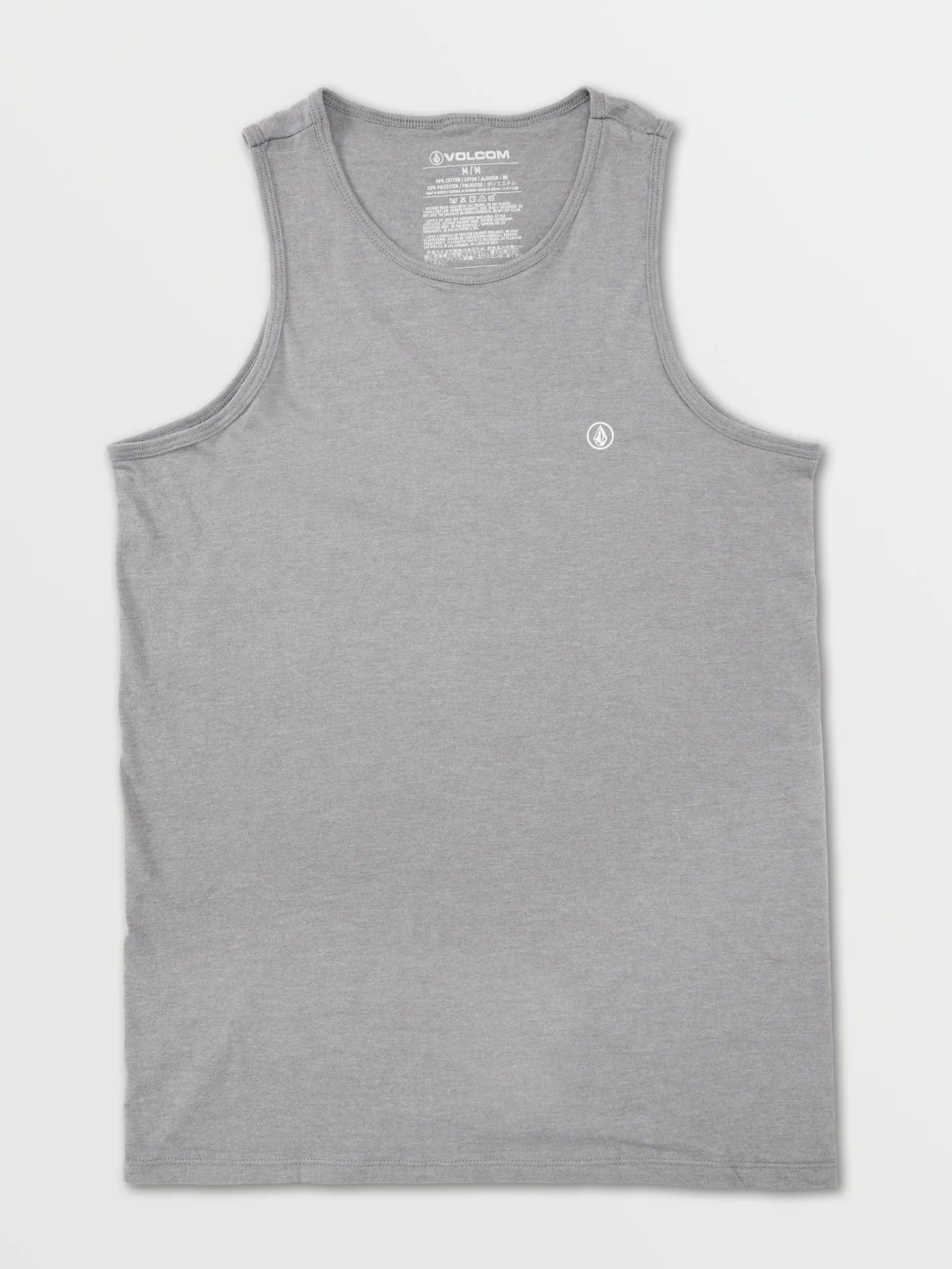 V Circle Stone Tank - Heather Grey