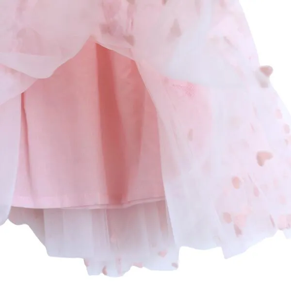 Velvet Heart Mesh Tutu Pink