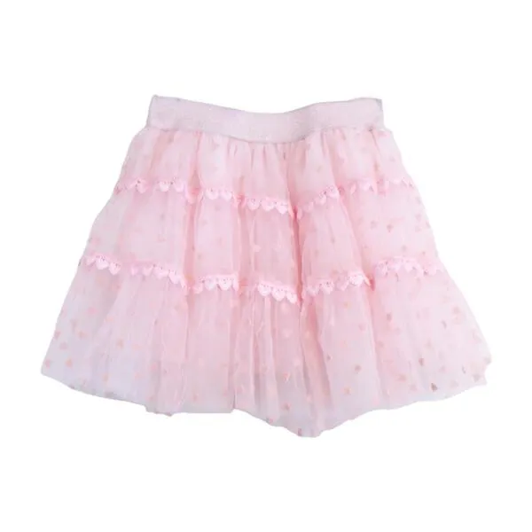 Velvet Heart Mesh Tutu Pink