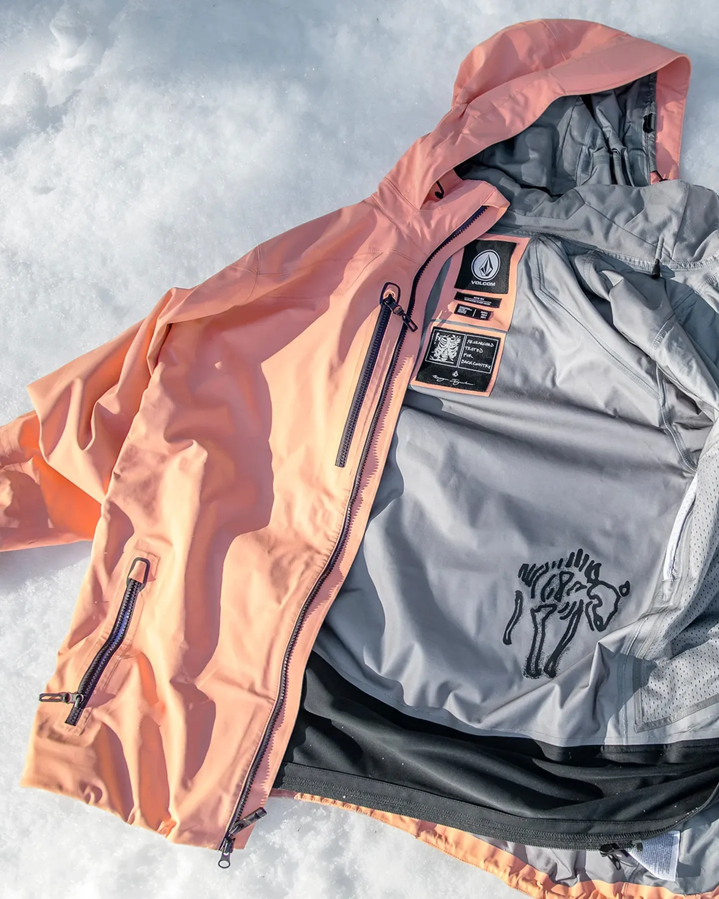 Volcom Guch Stretch Gore Jacket - Peach