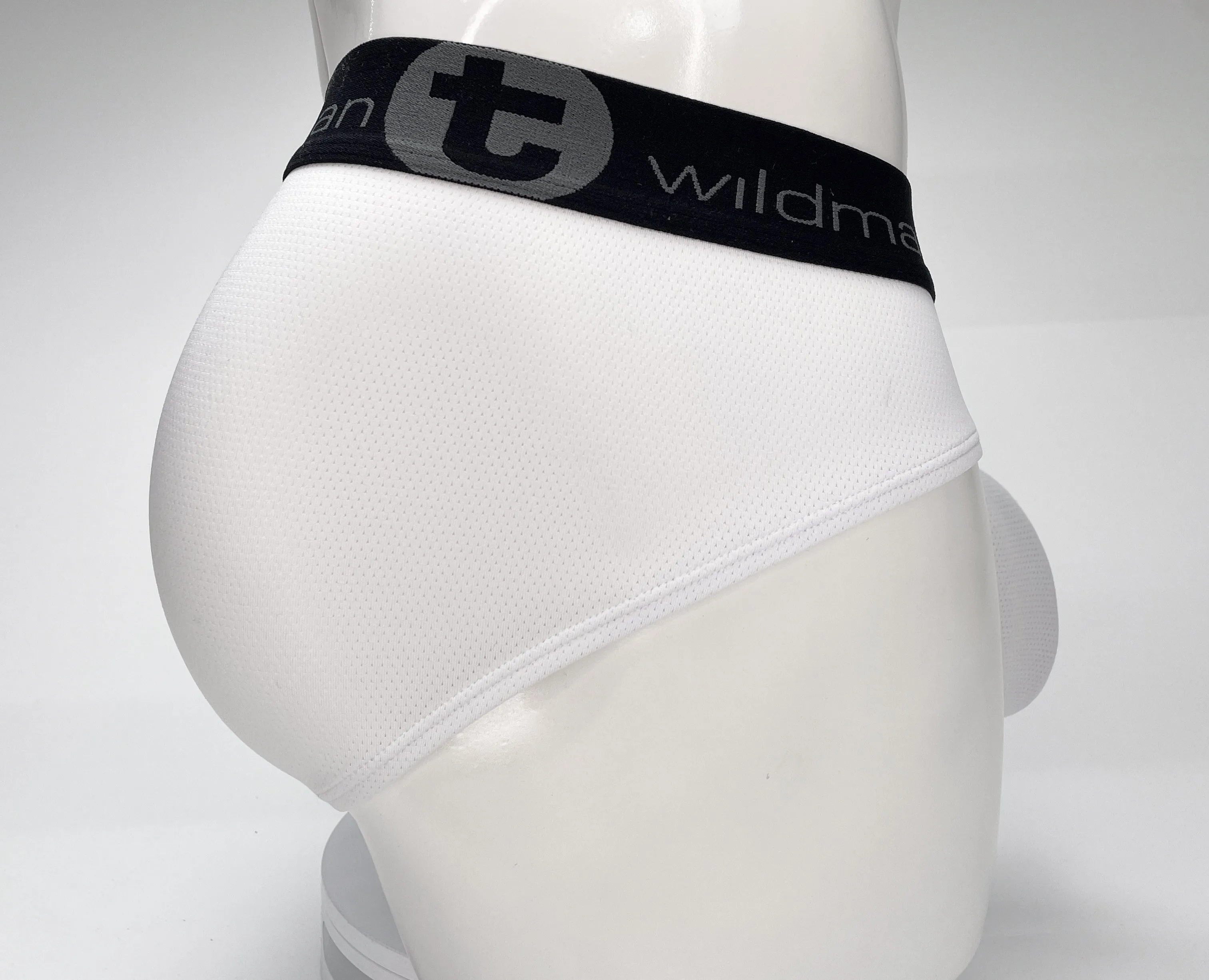 WildmanT Mesh Monster Cock Brief White