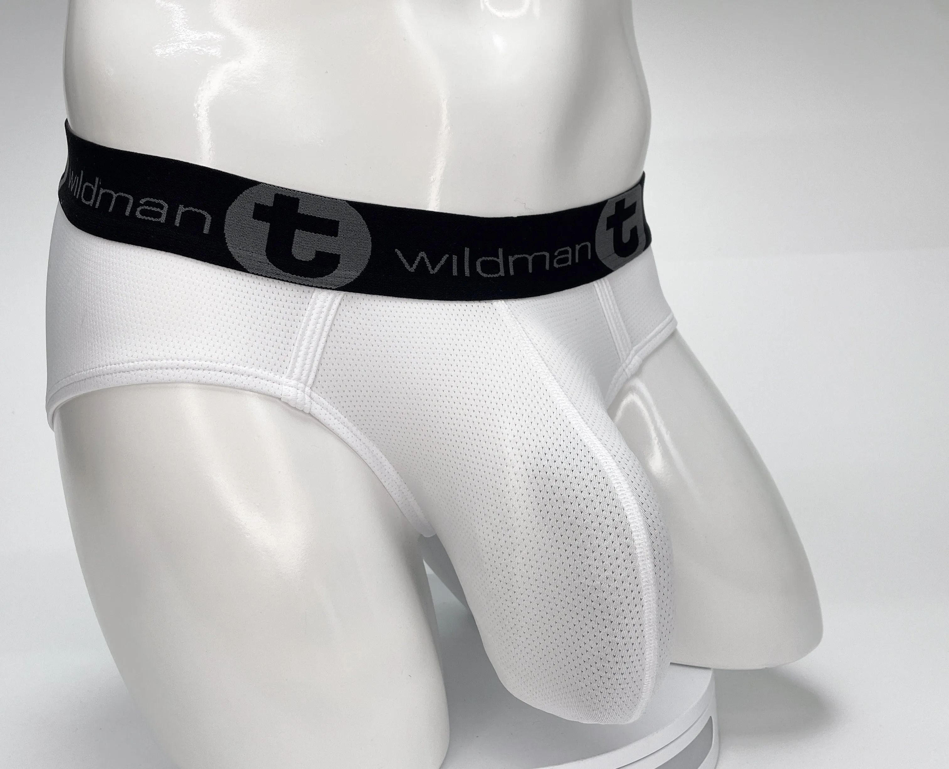 WildmanT Mesh Monster Cock Brief White